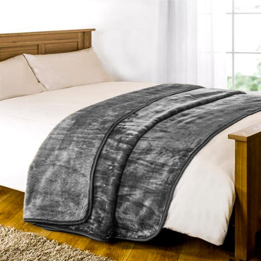 LUXURY FAUX FUR BLANKET BED THROW SOFA SOFT WARM FLEECE THROW SINGLE DOUBLE KING