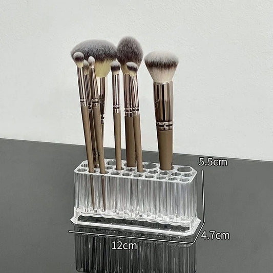 360 ° Rotating Makeup Brush Holder with Eyelids, Lipstick, Eyebrows, Pencil Brush, Bucket, Makeup Storage Box, Desktop Makeup Or